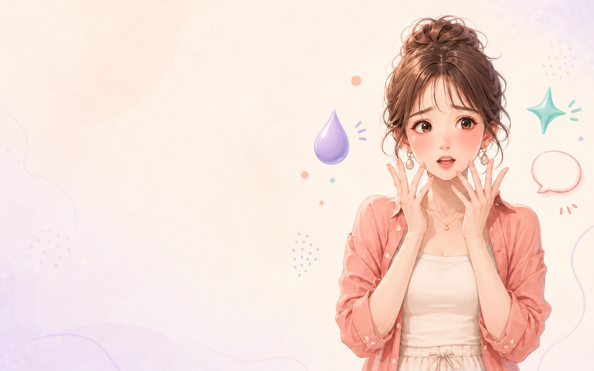 感情を受信しすぎて、少しあわあわしている女の子